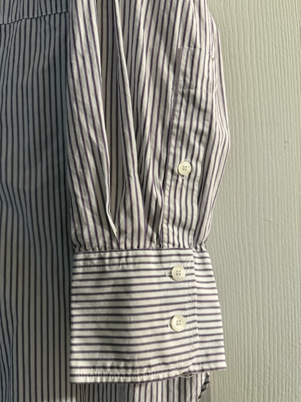 Zara Harvard University Oversized Striped Poplin Shirt Size M - Picture 4 of 5